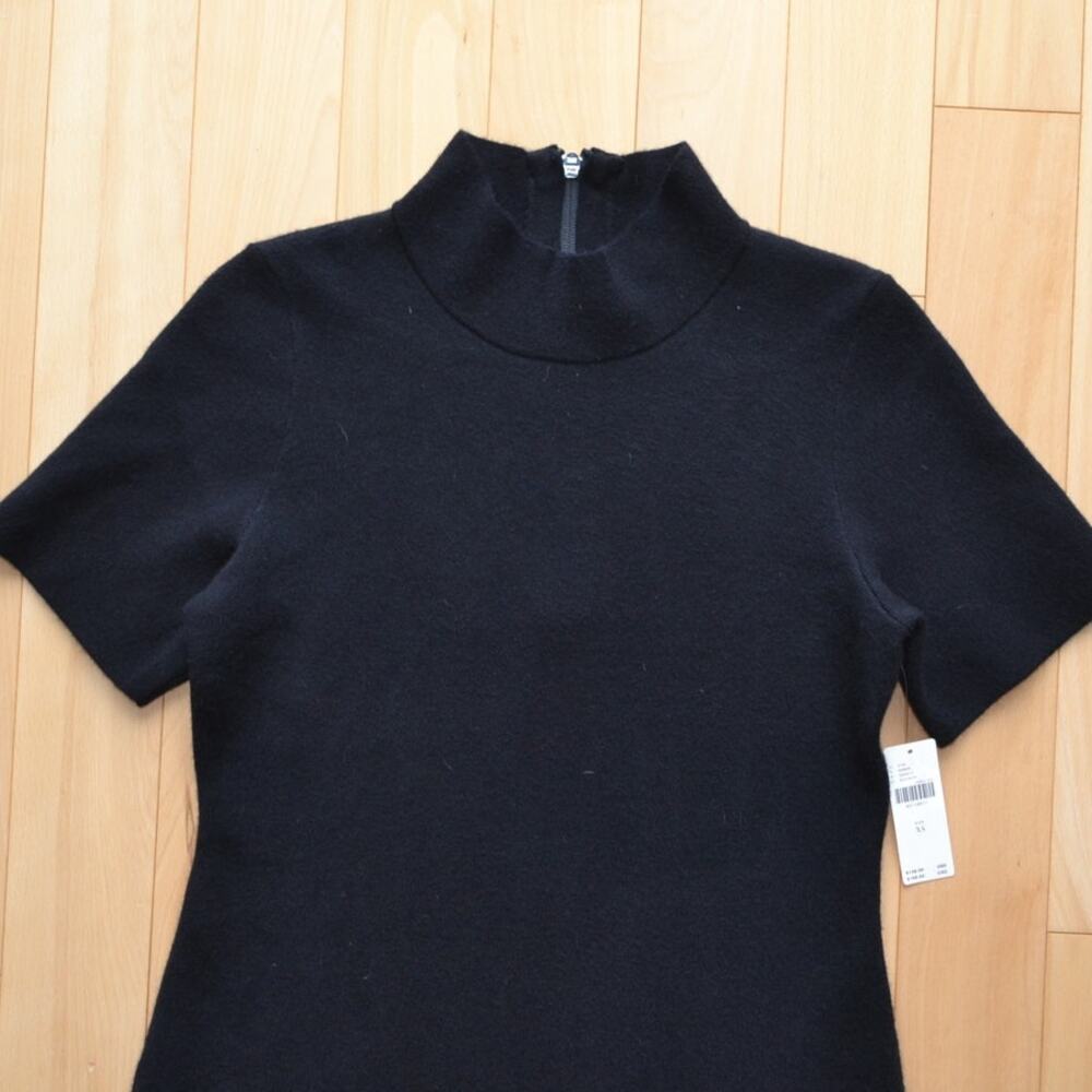 NWT Anthropologie The Nina Short-Sleeve Mock-Neck Mod Mini Dress Size XS - Picture 2 of 5